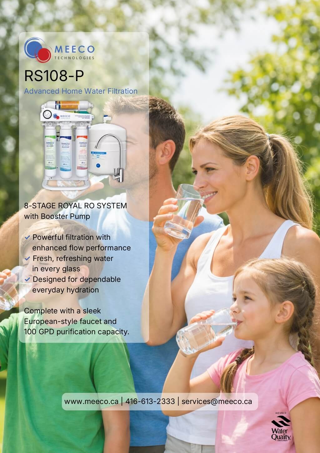 RS-108P Alkaline RO Water System With Pump